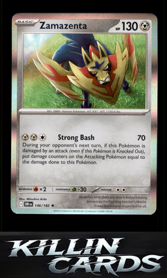 Zamazenta - 146/182 146/182 Pokemon Rare SV10: Destined Rivals Card NM