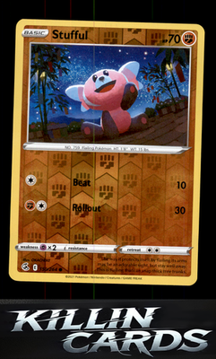 Reverse Holofoil Stufful 150/264 Pokemon Common SWSH08: Fusion Strike Card NM
