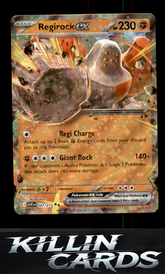 Regirock ex 107/217 Pokemon Double Rare ME: Ascended Heroes Card NM