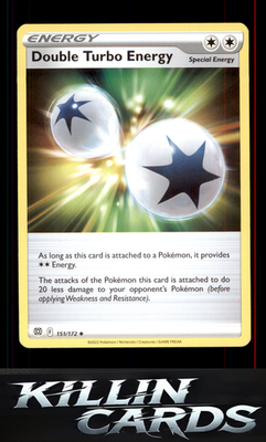 Double Turbo Energy 151/172 Pokemon Uncommon SWSH09: Brilliant Stars Card NM