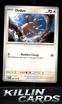 Doduo 084/165 Pokemon Common SV: Scarlet & Violet 151 Card NM