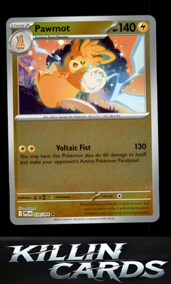 Reverse Holofoil Pawmot 034/094 Pokemon Rare ME02: Phantasmal Flames Card NM