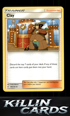Clay 188/236 Pokemon Uncommon SM - Cosmic Eclipse Card LP