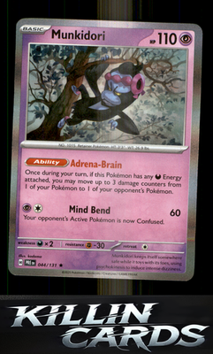 Munkidori 044/131 Pokemon Rare SV: Prismatic Evolutions Card NM