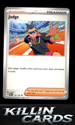 Judge - 167/182 167/182 Pokemon Uncommon SV10: Destined Rivals Card NM