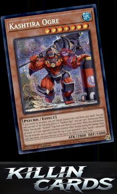 1st Edition Kashtira Ogre MP23-EN165 YuGiOh Prismatic Secret Rare 25th Anniversa