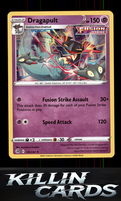 Dragapult 130/264 Pokemon Holo Rare SWSH08: Fusion Strike Card NM