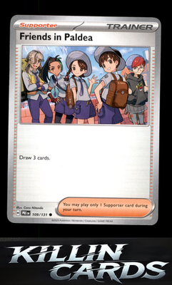 Friends in Paldea - 109/131 109/131 Pokemon Common SV: Prismatic Evolutions Card