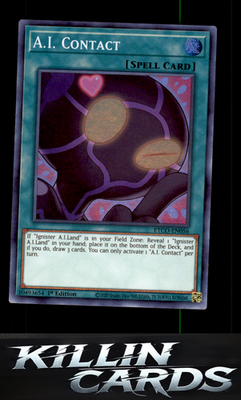 1st Edition A.I. Contact ETCO-EN056 YuGiOh Super Rare Eternity Code Card NM