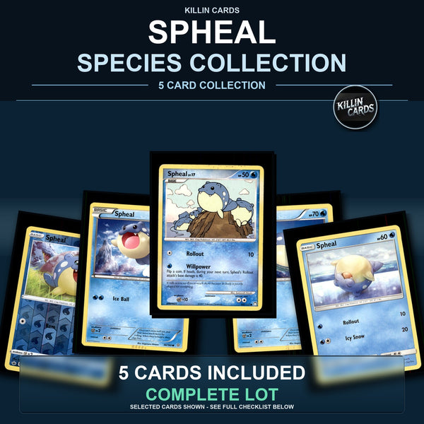Pokemon TCG Spheal Species Collection 5 Different Cards
