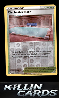 Reverse Holofoil Circhester Bath 150/185 Pokemon Uncommon SWSH04: Vivid Voltage