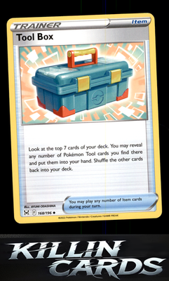 Tool Box 168/196 Pokemon Uncommon SWSH11: Lost Origin Card NM