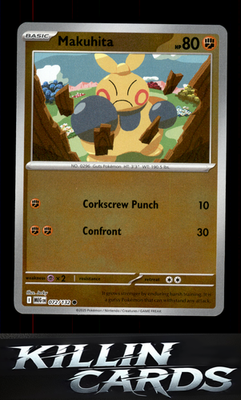 Reverse Holofoil Makuhita 072/132 Pokemon Common ME01: Mega Evolution Card NM