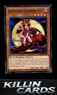 1st Edition Lunalight Crimson Fox CIBR-EN090 YuGiOh Common Circuit Break Card NM