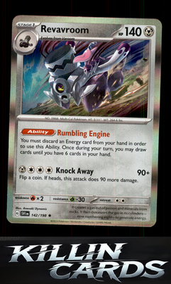 Revavroom 142/198 Pokemon Rare SV01: Scarlet & Violet Base Set Card NM
