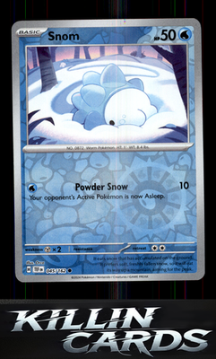 Reverse Holofoil Snom - 045/162 045/162 Pokemon Common SV05: Temporal Forces Car