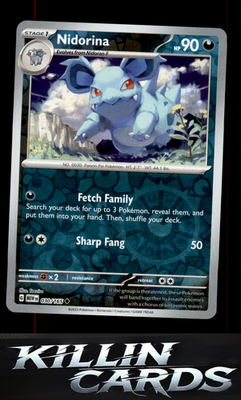 Reverse Holofoil Nidorina 030/165 Pokemon Uncommon SV: Scarlet & Violet 151 Card