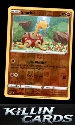 Reverse Holofoil Shuckle 085/185 Pokemon Uncommon SWSH04: Vivid Voltage Card NM
