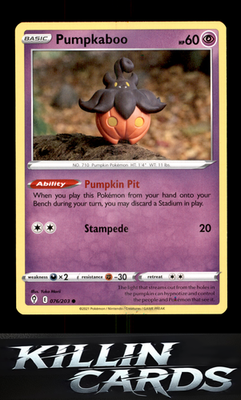 Pumpkaboo 076/203 Pokemon Common SWSH07: Evolving Skies Card NM