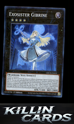 1st Edition Exosister Gibrine GRCR-EN019 YuGiOh Super Rare The Grand Creators Ca