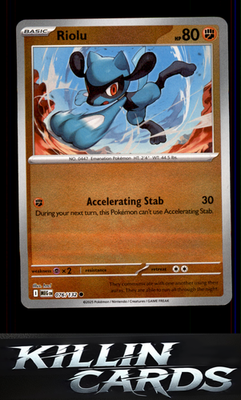 Reverse Holofoil Riolu 076/132 Pokemon Common ME01: Mega Evolution Card NM