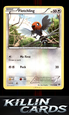 Fletchling 113/146 Pokemon Common XY Base Set Card LP