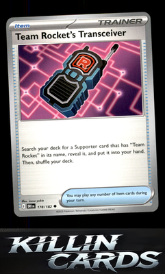 Team Rocket's Transceiver 178/182 Pokemon Uncommon SV10: Destined Rivals Card NM