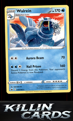 Walrein 039/198 Pokemon Rare SWSH06: Chilling Reign Card NM