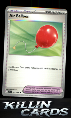 Air Balloon 079/086 Pokemon Uncommon SV: Black Bolt Card NM