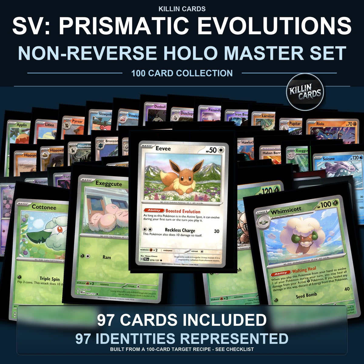 Pokemon TCG SV: Prismatic Evolutions C/UC/R Standard Set 97 Cards