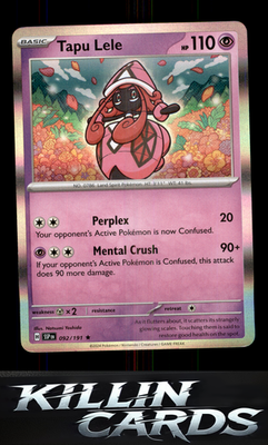 Tapu Lele 092/191 Pokemon Rare SV08: Surging Sparks Card NM