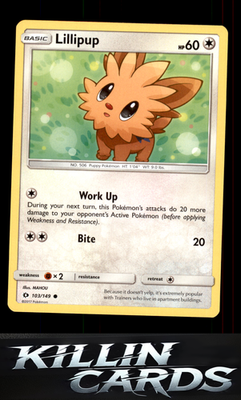 Lillipup 103/149 Pokemon Common SM Base Set Card NM