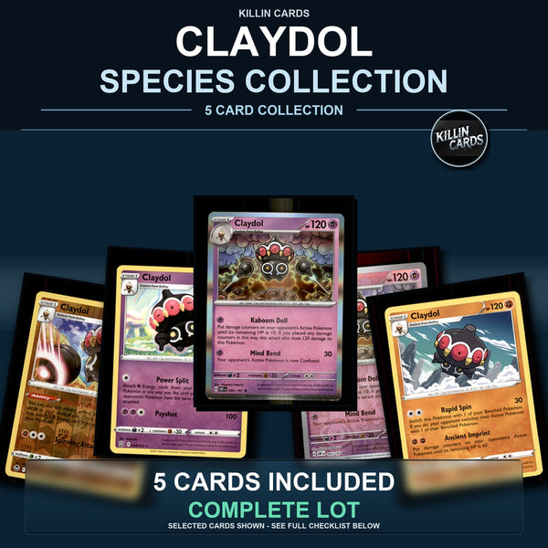 Pokemon TCG Claydol Species Collection 5 Different Cards