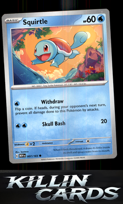 Squirtle - 007/165 007/165 Pokemon Common SV: Scarlet & Violet 151 Card NM