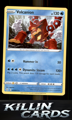 Volcanion 025/072 Pokemon Rare Shining Fates Card NM