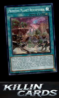 1st Edition Primitive Planet Reichphobia MP23-EN096 YuGiOh Prismatic Secret Rare