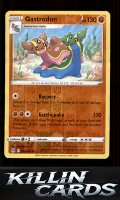 Reverse Holofoil Gastrodon 102/196 Pokemon Uncommon SWSH11: Lost Origin Card NM