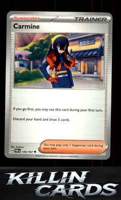 Carmine - 145/167 145/167 Pokemon Uncommon SV06: Twilight Masquerade Card NM