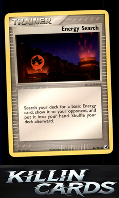 Energy Search 94/115 Pokemon Common Unseen Forces Card LP