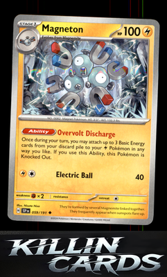 Magneton 059/191 Pokemon Uncommon SV08: Surging Sparks Card NM