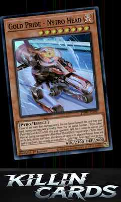 1st Edition Gold Pride - Nytro Head PHHY-EN087 YuGiOh Super Rare Photon Hypernov