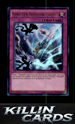 1st Edition Sinister Shadow Games MP15-EN114 YuGiOh Ultra Rare 2015 Mega-Tins Me