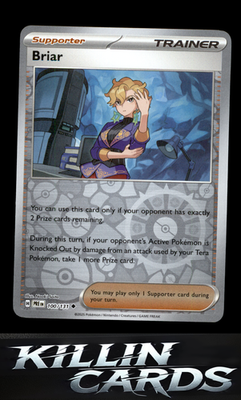 Reverse Holofoil Briar 100/131 Pokemon Uncommon SV: Prismatic Evolutions Card NM