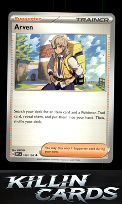 Arven - 166/198 166/198 Pokemon Uncommon SV01: Scarlet & Violet Base Set Card NM