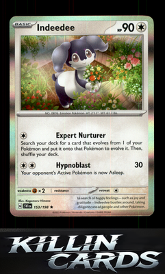 Indeedee 153/198 Pokemon Rare SV01: Scarlet & Violet Base Set Card NM