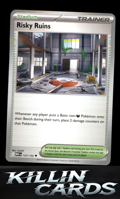 Risky Ruins 127/132 Pokemon Uncommon ME01: Mega Evolution Card NM