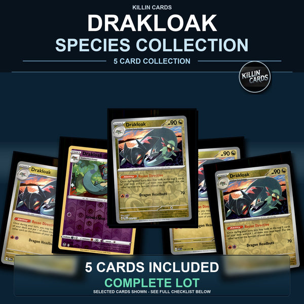 Pokemon TCG Drakloak Species Collection 5 Different Cards