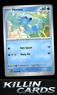 Horsea 116/165 Pokemon Common SV: Scarlet & Violet 151 Card NM