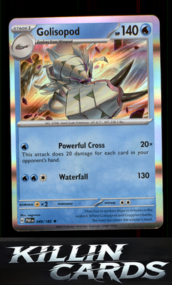 Golisopod 049/182 Pokemon Rare SV04: Paradox Rift Card NM