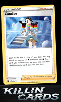 Candice 152/195 Pokemon Uncommon SWSH12: Silver Tempest Card NM